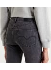 Levi's® jeans 721 High Rise Skinny dámske tmavo šedé