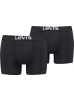 Boxerky Levi's® Solid Basic 2pack pánske čierne