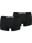 Boxerky Levi´s® Solid Basic 2pack pánske čierne