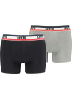 Boxerky Levi´s® SPRTSWR Logo 2pack pánské černo-šedé