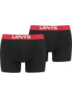 Boxerky Levi´s® Solid Basic Box 2pack pánské černé