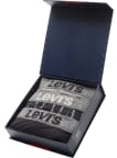 Boxerky Levi's® Giftbox Stripes 3pack čierno-šedé