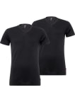 Tričko Levi's® V-Neck 2pack pánske čierne