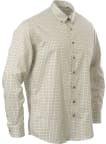 Košile Bugatti pánská béžovo-olivová