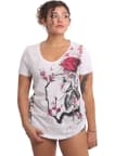 Tričko Yakuza Rose Scratch Curved V Neck