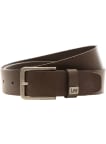 Kožený opasok Lee Small Logo Dark Brown hnedý