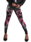 Legíny Yakuza Roses High Waist