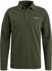 Polo tričko PME Legend Subtle Strips pánske olivové