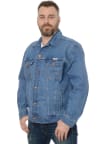 Džínsová bunda Wrangler Anti Fit Blue Eyes pánska modrá