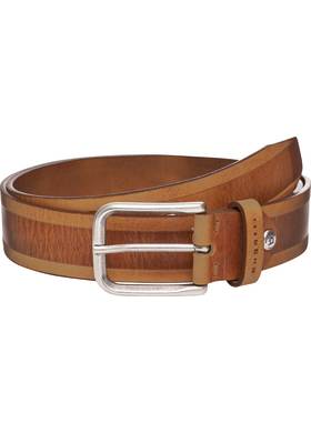 Kožený opasek Bugatti hnědý