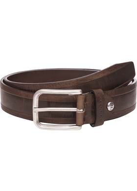 Kožený opasek Bugatti hnědý