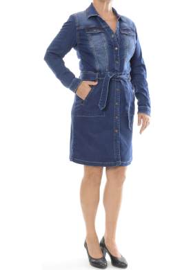 Šaty Timezone Denim Shirt dámské modré
