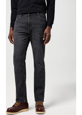 Wrangler jeans Greensboro pánské tmavě šedé