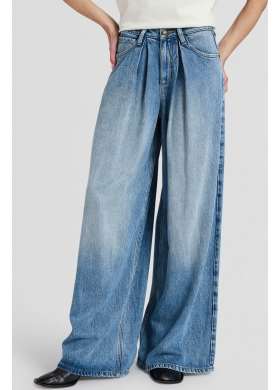 Lee jeans Pleated Preppy Blue dámske svetlo modré