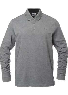 Polo triko Brax Style Pharell pánské šedo-černé