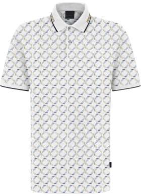 Polo triko Bugatti pánské bílé
