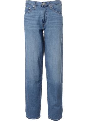 Levi´s® jeans Baggy Dad Heavy Check dámské modré