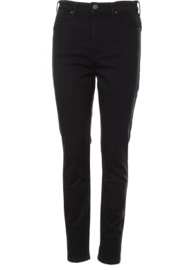 Lee jeans Super High Scarlett Black Rinse dámské černé