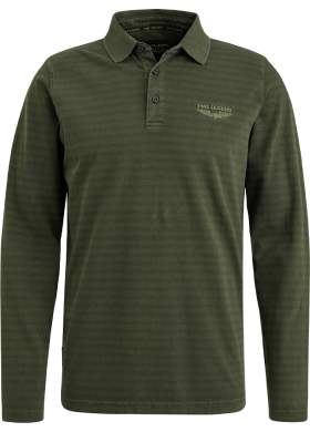 Polo triko PME Legend Subtle Strips pánské olivové