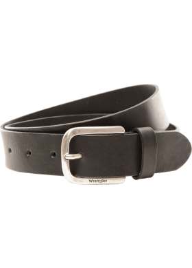 Kožený opasek Wrangler Easy Belt černý