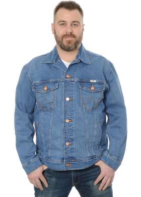 Džínová bunda Wrangler Anti Fit Blue Eyes pánská modrá
