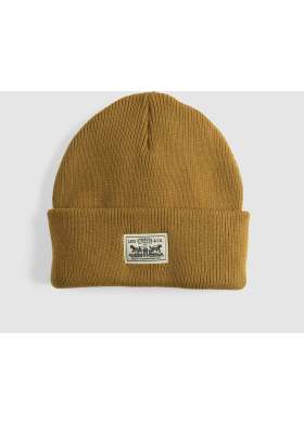 Čepice Levi´s® Backpatch Beanie hořčicově žlutá