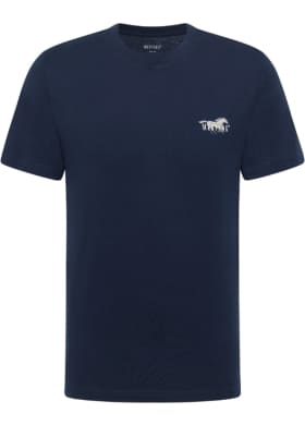 Tričko Mustang Style Austin pánske tmavo modré