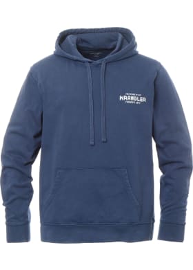 Mikina Wrangler Graphic Hoodie pánska modrá