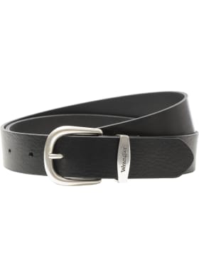 Kožený opasok Wrangler Easy Belt dámsky čierny