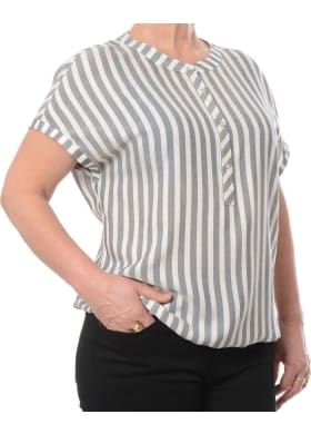 Halenka Timezone Sporty Blouse dámská šedo-bílá