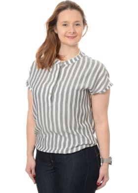 Halenka Timezone Sporty Blouse dámská šedo-bílá