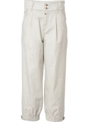 Kalhoty Timezone Loose Lou Cropped dámské béžové