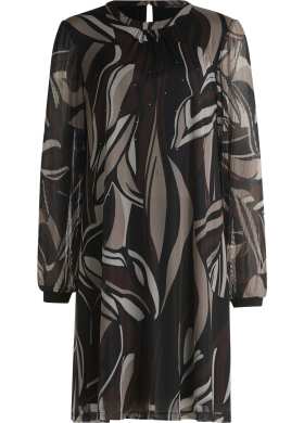 Šaty Betty Barclay dámske čierno-hnedo-béžové