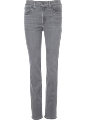 Levi´s® jeans 724 High Rise Straight dámske tmavo šedé