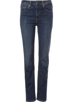 Levi´s® jeans 724 High Rise Straight Blue Swell dámske tmavo modré