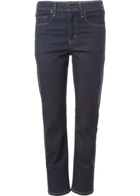 Levi´s® jeans 724 High Rise Straight Blue Wave dámské tmavě modré