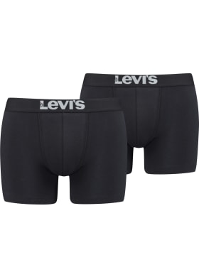 Boxerky Levi's® Solid Basic 2pack pánske čierne