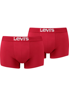 Boxerky Levi´s® Solid Basic 2pack pánske červené