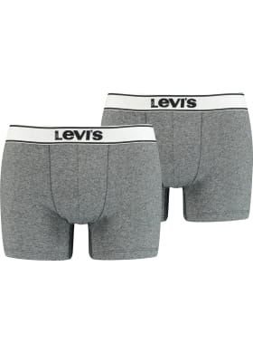 Boxerky Levi's® Vintage Heather 2pack pánske tmavo šedé