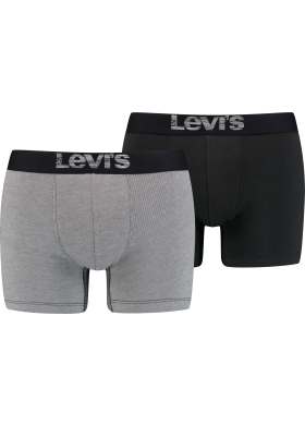 Boxerky Levi´s® Optical Illusion 2pack pánske čierno-šedé