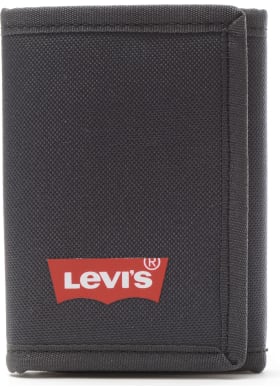 Látková peňaženka Levi's® Batwing Trifold čierna