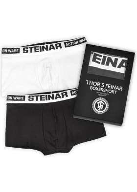 Boxerky Thor Steinar černo-bílé