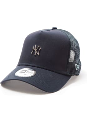 Kšiltovka New Era 940 Trucker MLB Metallic tmavě modrá