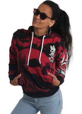 Mikina Yakuza Skull Allover