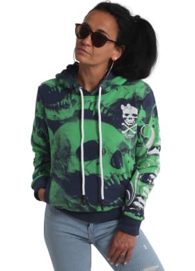 Mikina Yakuza Skull Allover