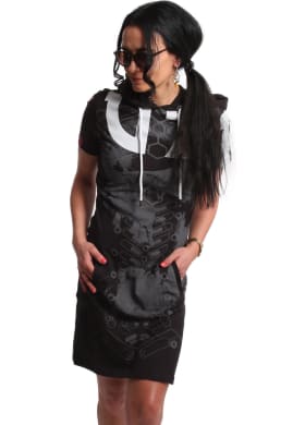 Tričko Yakuza 893 Digital Hooded  Dress