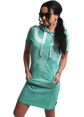 Tričko Yakuza 893 Digital Hooded  Dress