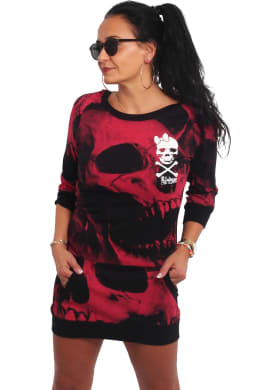 Šaty Yakuza Skull Allover Hooded