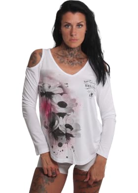 Tričko Yakuza Flower Style V Neck