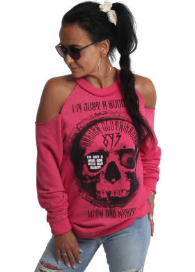 Mikina Yakuza Habits Off Shoulder